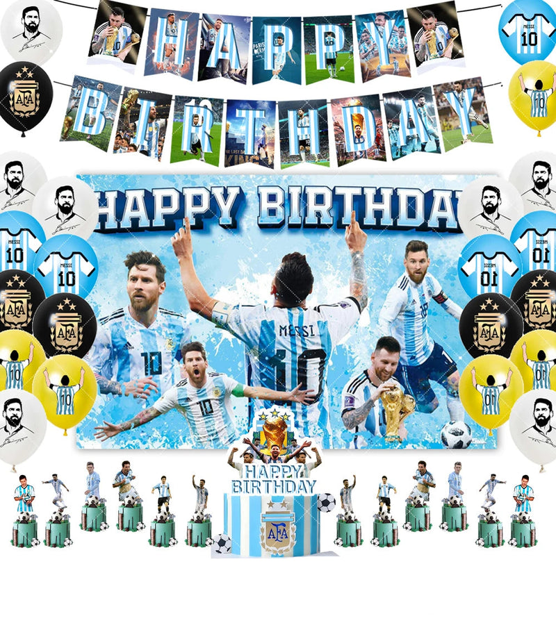 Narozeninový fotbalový párty set s balónky Lionel Messi - více variant