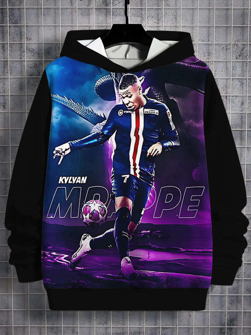 Fotbalová mikina s 3D potiskem Kylian Mbappé - více variant