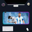 RGB svítící podložka pod klávesnici a myš Lionel Messi - více variant