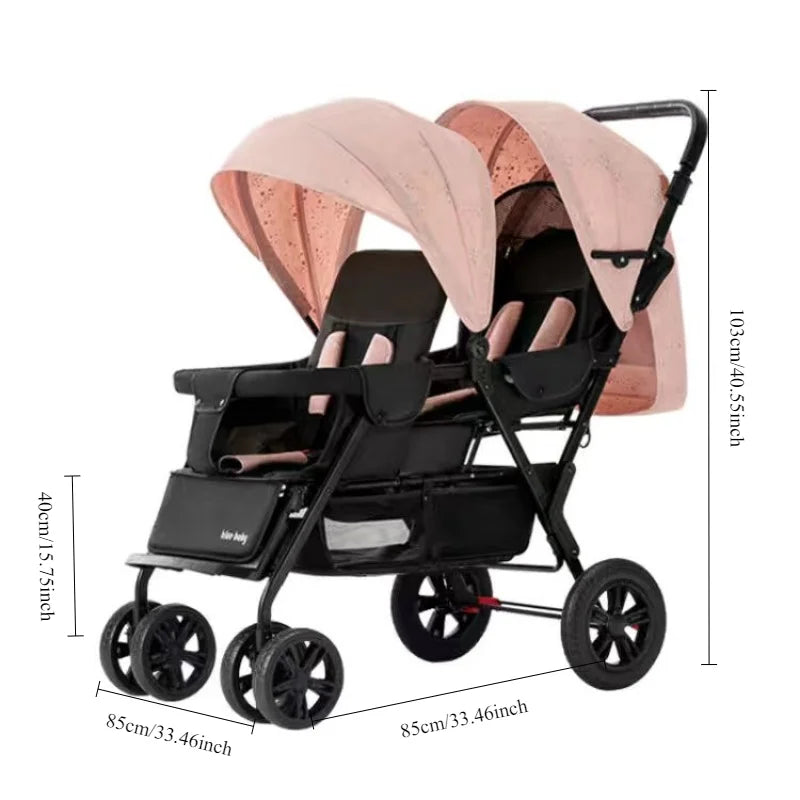 BabyNest™ Kočárek pro dvojčata - více variant