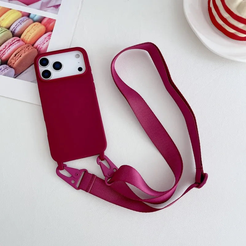 Popruh s pouzdrem pro iPhone 16-17 Pro/Pro Max/Air - více variant