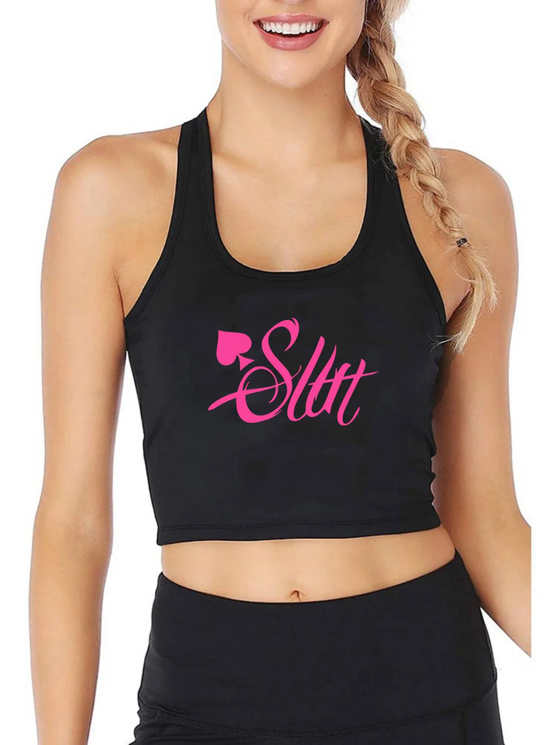 Dámský sexy Crop Top Slut - více variant