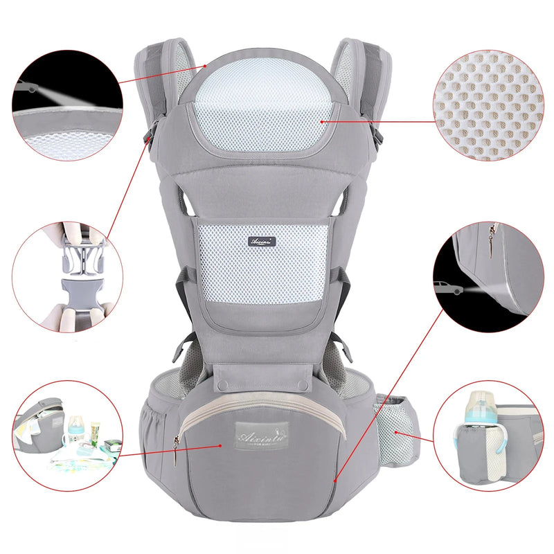 Ergonomické dětské nosítko s multifunkčním bederním sedákem - více variant