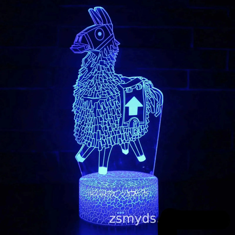 Lampa s 3D iluzí Fortnite - více variant