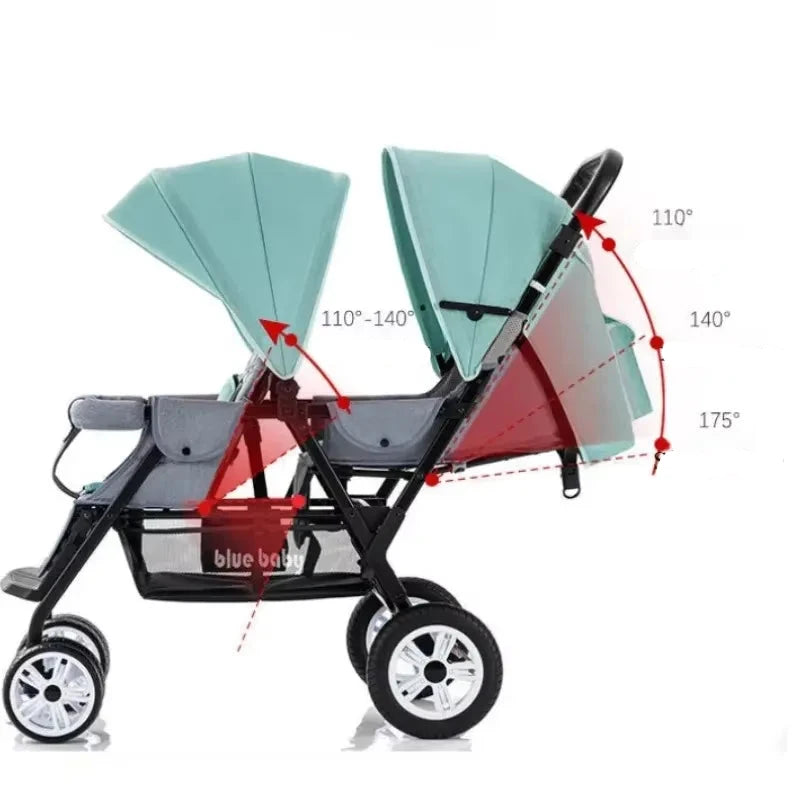 BabyNest™ Kočárek pro dvojčata - více variant