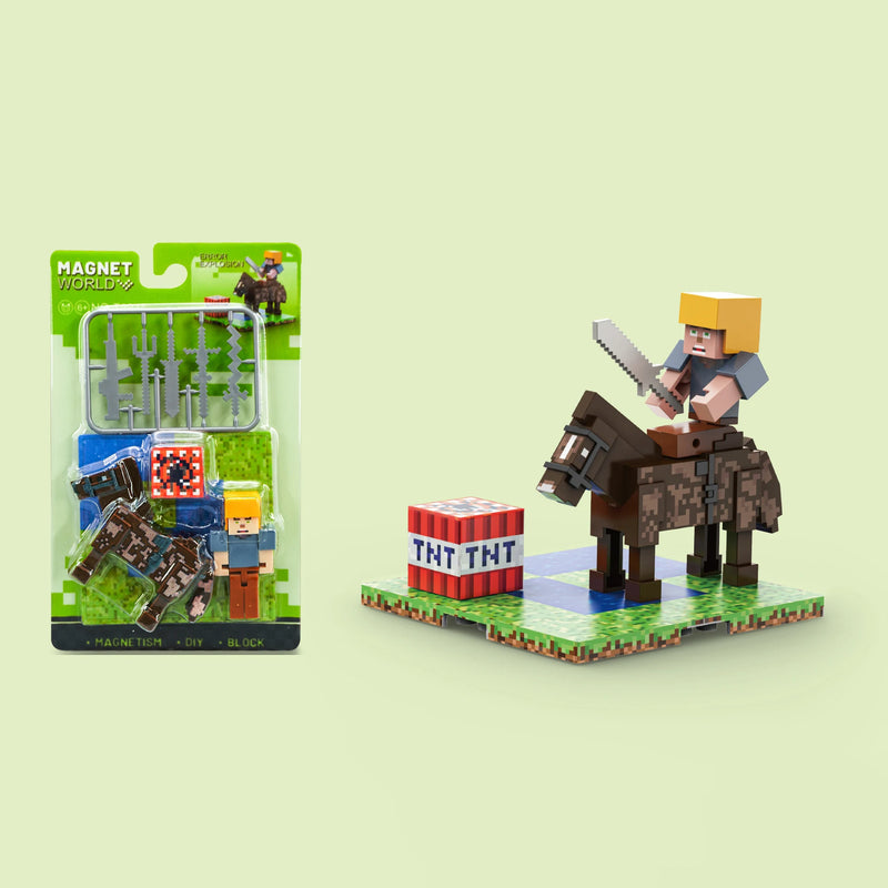 Figurky Minecraft k magnetické stavebnici - více variant