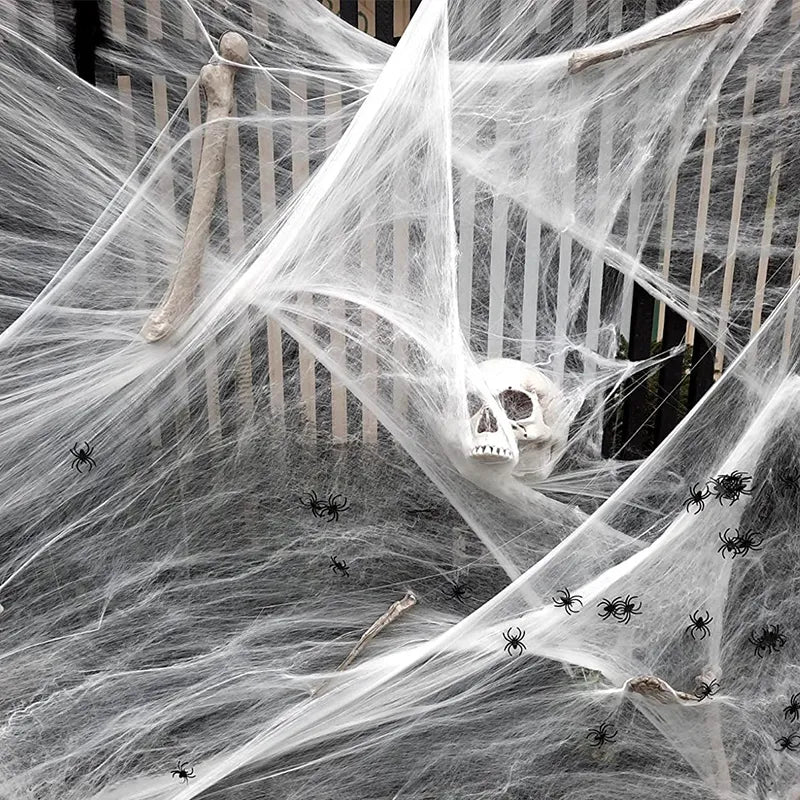 Dekorace na Halloween pavučina - více variant