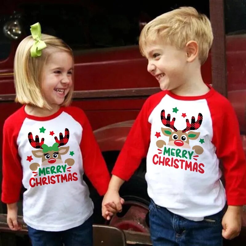 Dětské vánoční tričko s dlouhým rukávem - více variant
