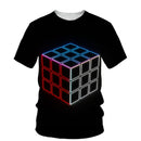 Chlapecké tričko s 3D potiskem Rubikova kostka - více variant