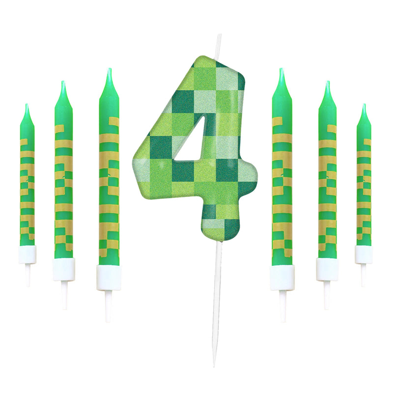 Dětské narozeninové svíčky Minecraft - více variant