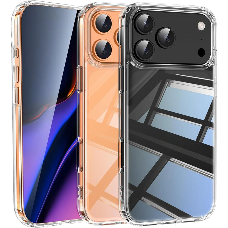Tenké průhledné pouzdro pro iPhone Air, 17, 17 Pro, 17 Pro Max