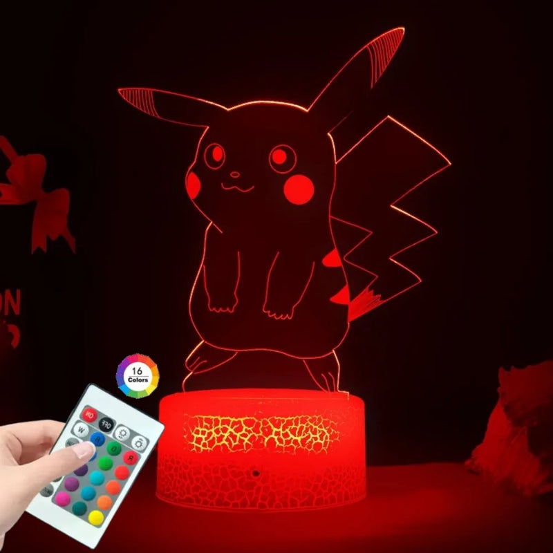 Lampa s 3D iluzí Pokémon