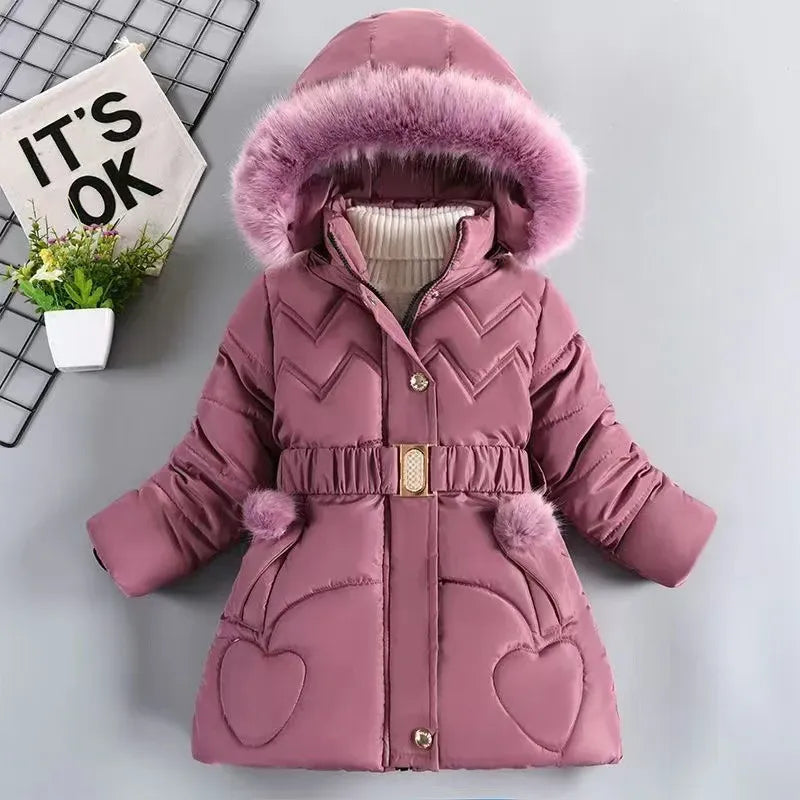 Dívčí zimní bunda s kožíškem - více variant