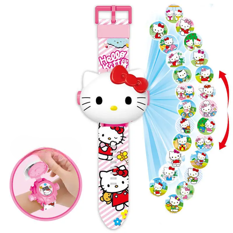 Dětské hodinky s projekcí Hello Kitty