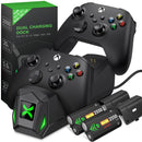 Dobíjecí stanice pro Xbox + 2 x 2550 mAh baterie - více barev