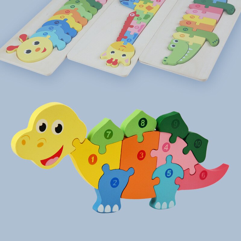 Dětské dřevěné puzzle - více variant