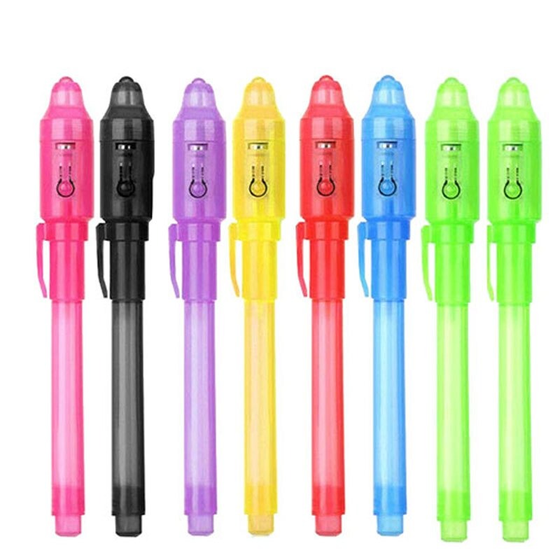 Neviditelné pero s UV světlem - více variant