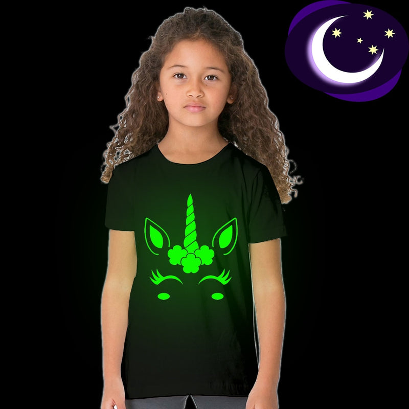 Dívčí fluoreskující tričko Jednorožec - více variant