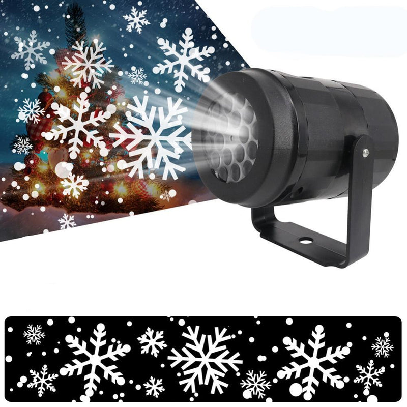 Vánoční LED projektor vloček