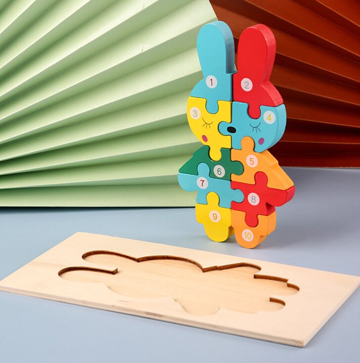 Dětské dřevěné puzzle - více variant