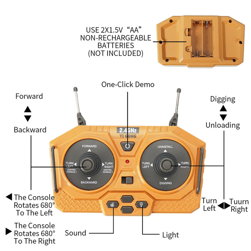 RC buldozer 1:20