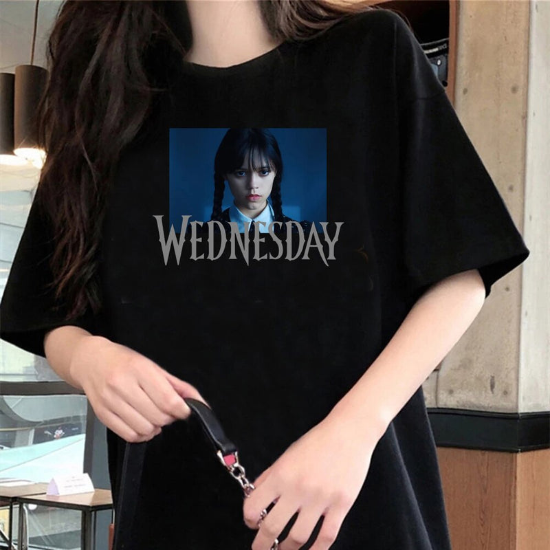 Dámské černé tričko Wednesday - více variant