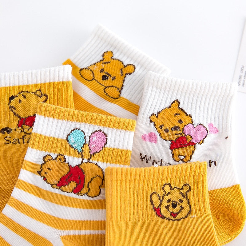 Dětské ponožky Medvídek Pú - 5 ks