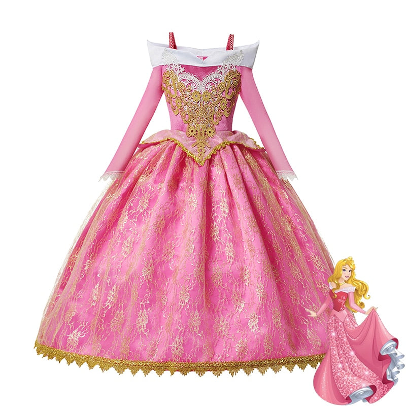 Dětské šaty princezna Aurora - více variant