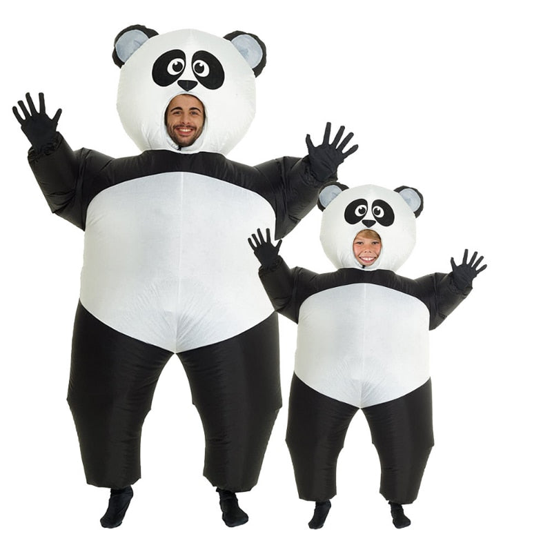 Nafukovací kostým pro děti i dospělé panda