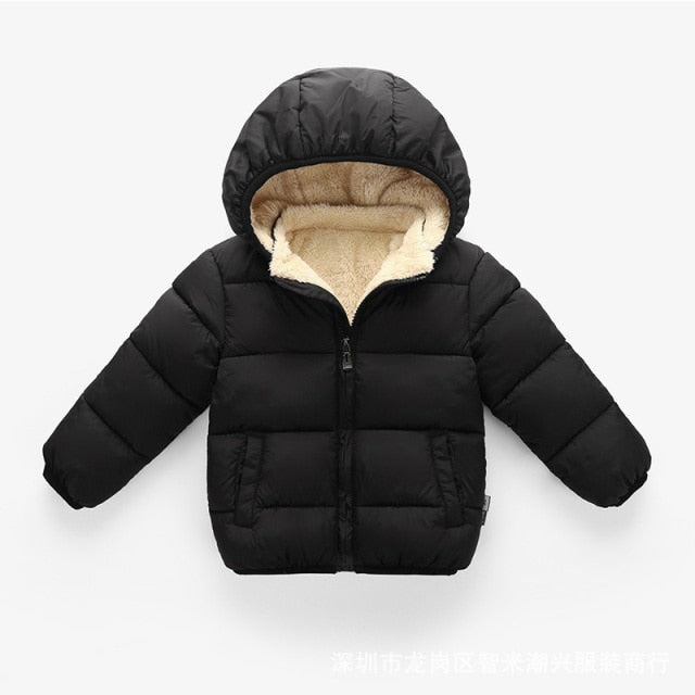 Dětská zimní bunda s kožichem - více barev