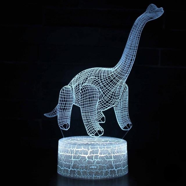 Lampa s 3D iluzí - Brachiosaurus