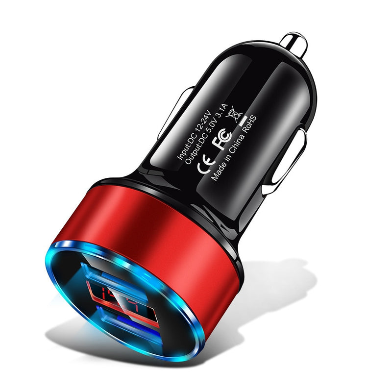 USB nabíječka do auta - více barev