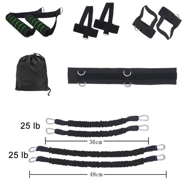 Odporové pásy s protahovacím popruhem pro cvičení paží a nohou - více variant