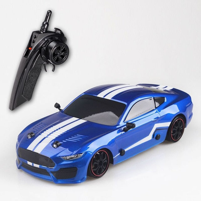 RC sportovní auto - modrý Ford Mustang