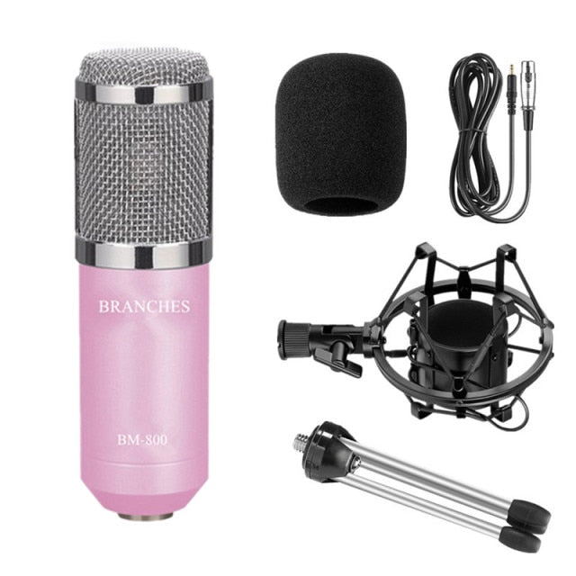Profesionální kondenzátorový mikrofon - více barev