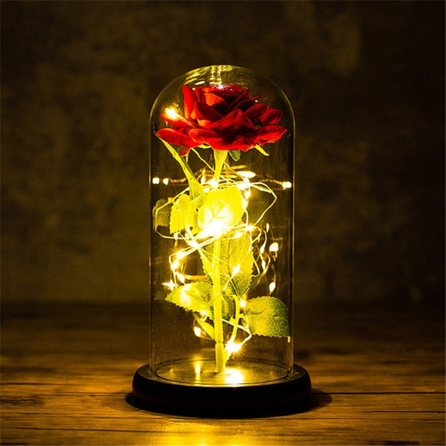Svítící valentýnská růže - více variant