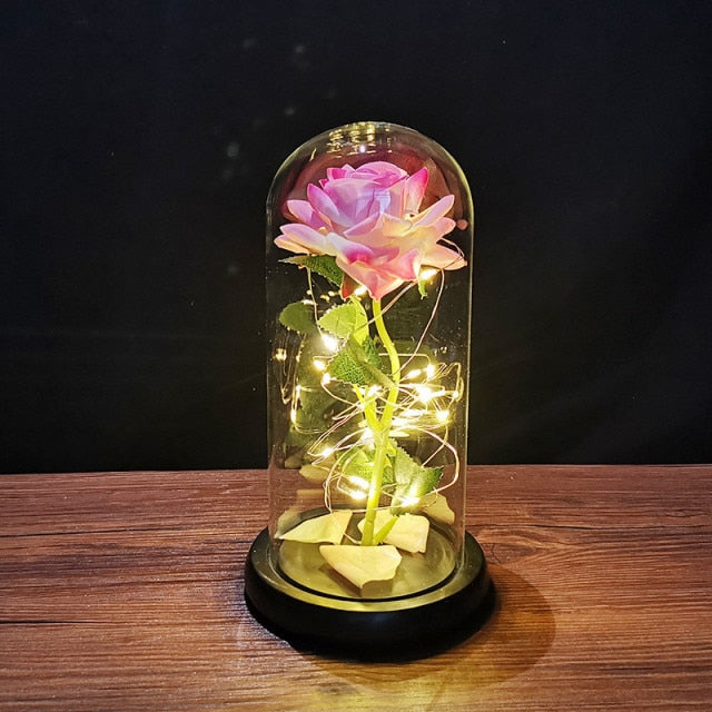 Svítící valentýnská růže - více variant