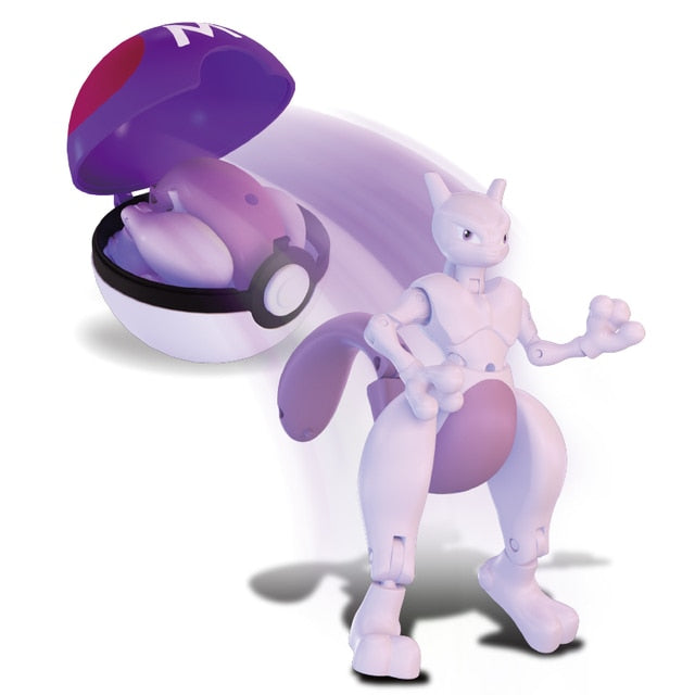 Figurka Pokémon s Pokeballem - Mewtwo