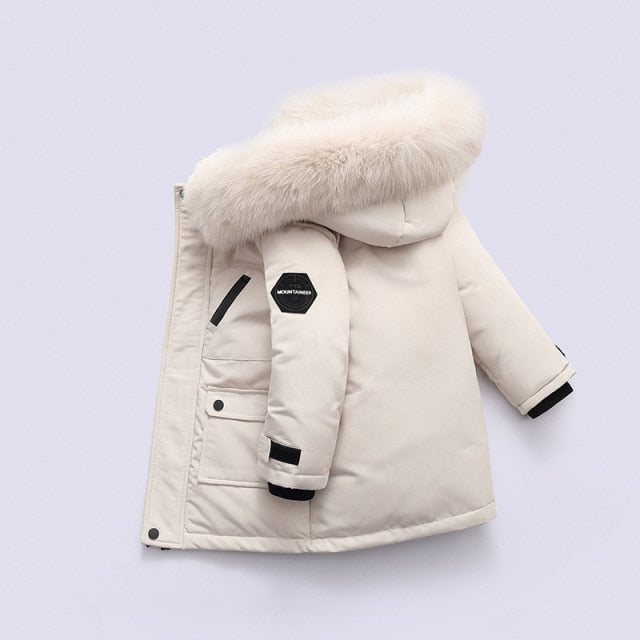 Dětská zimní bunda s kožíškem - více barev