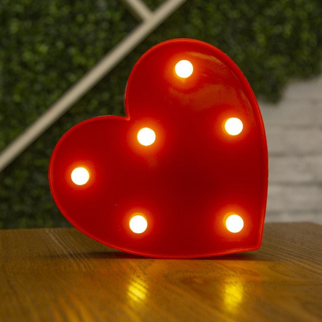 LED lampa srdce - více variant