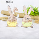 Dva dřevění velikonoční králíčci - více variant