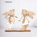 Dva dřevění velikonoční králíčci - více variant