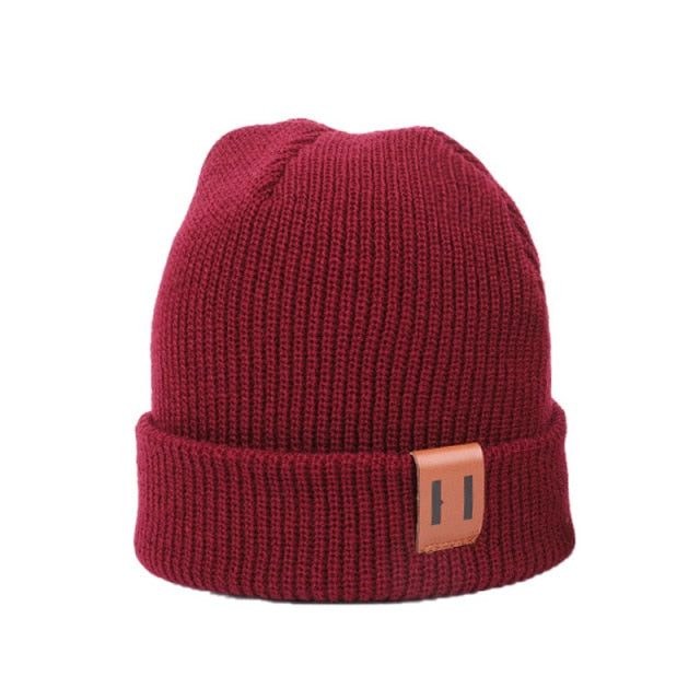 Jednobarevná dětská zimní čepice - více barev