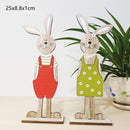 Dva dřevění velikonoční králíčci - více variant