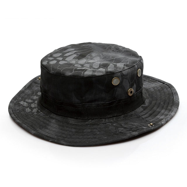 Pánský vojenský černý klobouk