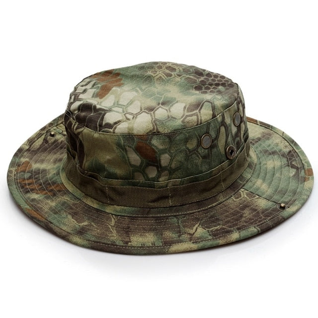 Pánský vojenský klobouk - python jungle camo