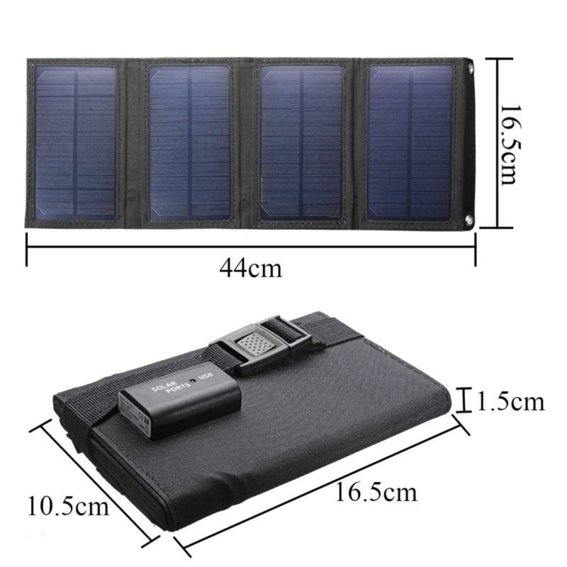 Skládací solární panel s USB - více variant