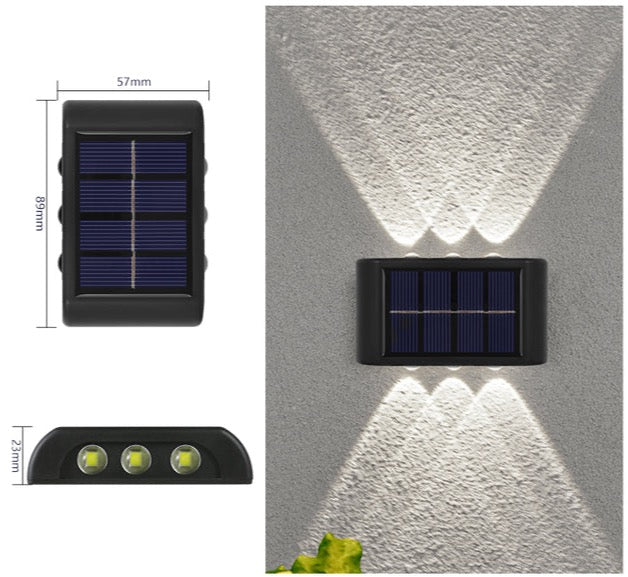 Solární osvětlení na venkovní zeď - více variant